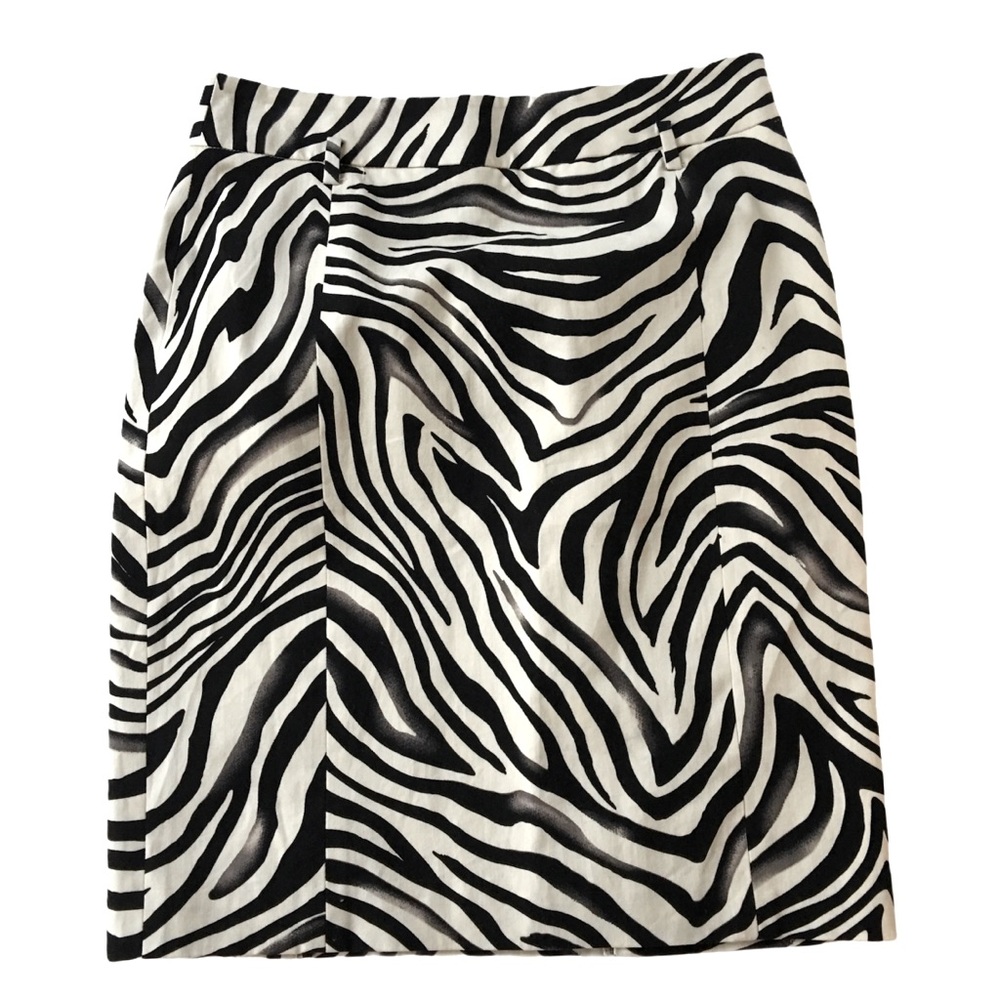 Zebra Animal Print Mini Skirt Petite